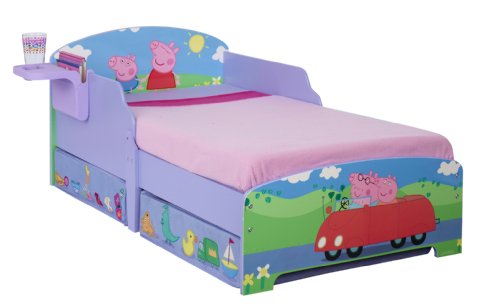 Peppa Pig Toddler Bed with Underbed Storage and Shelf
