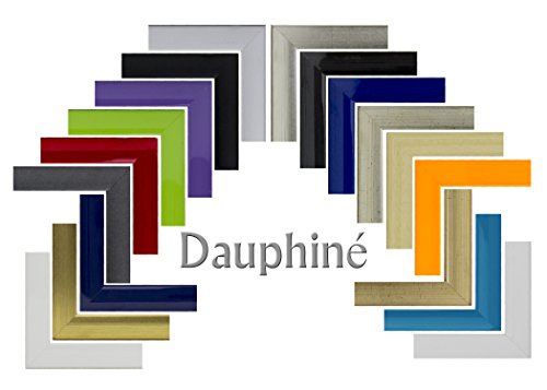 Massivholz-Bilderrahmen Dauphine 60 x 160 cm (160 x 60 cm). Bilderrahmen für Poster, Kunstdrucke oder Puzzle. Aus hochwertigem Echtholz in 18 Farben. Jetzt: Schwarz Matt mit 2 mm Acrylglas spiegelfrei