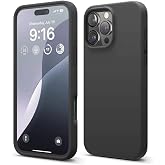 Lavderuar iPhone 16 Pro ile Uyumlu İ&ccedil;i Kadife Lansman Silikon Kılıf &ndash; Kamera Korumalı, Darbe Emici, Premium Yumuşak Kapak Siy