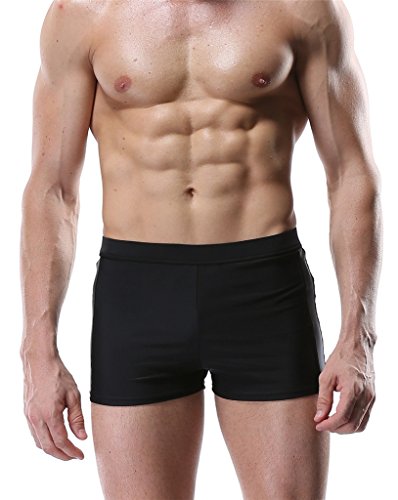 ALove Herren Badehose Schwarz Männer Badeshorts - 2