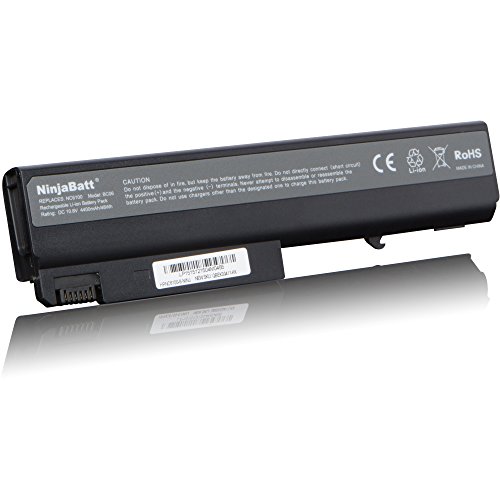 NinjaBatt New Laptop-Akku für Hp HSTNN-DB28 6510b 6710b 6715b 6715s 6910p 372772-001 NX6110 NX6120 NX6325 NC6400 PB994A NC6320 443885-001 446399-001 – High Performance [6 Zellen/4400mAh/48wh] - 2