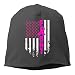 Produktbild HLKPE American Flag Fight Oral Cancer Awareness Winter Beanie Skull Cap Warm Knit Ski Slouchy Hat Durable