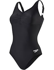 Speedo Essential Clipback Bañador 1 Pieza, Mujer, Negro (Black), 46