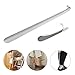 Produktbild The Best Kingdom Neu Set von 2 Schuh Horn Edelstahl Silber Metall Schuhlöffel 16,3" Zoll und 5,9" Zoll Lang Unisex Erwachsene DE
