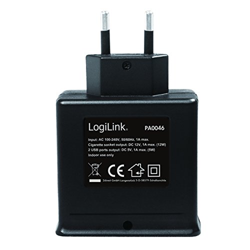 LogiLink PA0046 Charger AC / DC, 1-port USB, 1000mA - 4