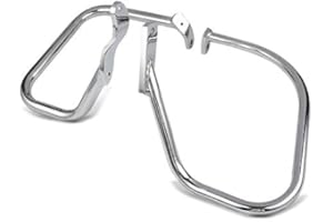 CRAFTRIDE Satteltaschen Schutzbügel für Harley Davidson Heritage Softail Classic 00-17 Chrom