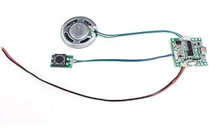 AILOVA Módulo de Voz grabable, USB Reproductor de Grabación de Voz Módulo Musical Conversación Audio para Tarjetas de Navidad