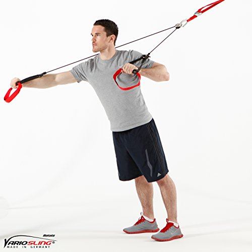 Variosling® Sling Trainer mit PROFI Umlenkrolle inkl. Schlingentrainer DVD, Türanker, Poster MADE IN GERMANY - 3