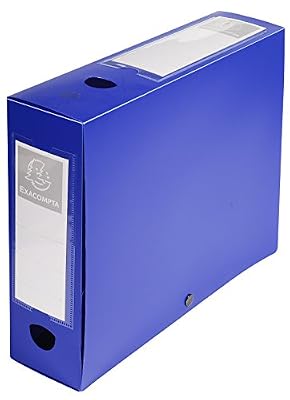 Exacompta 59832E Boite de classement a pression dos 80mm polypropylene 7/10e opaque