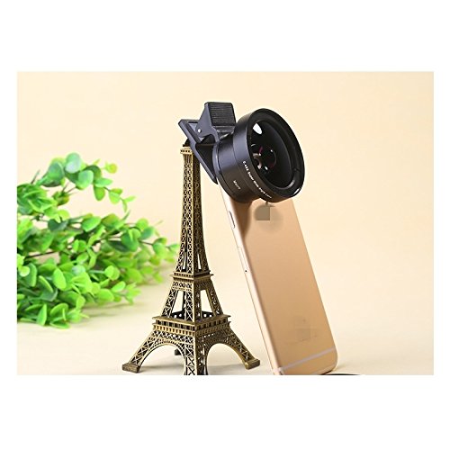 LONGXI Senza Distorsioni Fotocamera Del Cellulare 0.45X Grandangolare + 12.5x Obiettivo Macro