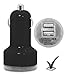 Price comparison product image Samsung Galaxy J3 (2017) Car Charging Power Adaptor - CE / RoHS Approved Ultra Compact fast and Durable 2.1 Amp Cigarette Socket DUAL USB Port Travel Charging Adaptor In-Car Charger ( Shiny Black ) by LOLO®