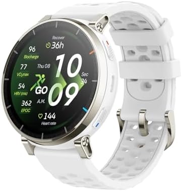 Amazfit Active 3 Premium 45mm Smartwatch GPS Running, AMOLED 1,32” Vetro Zaffiro, Batteria 12gg, 4GB, NFC, Mappe Offline, 170+ sport, 5 ATM, Cardiofrequenzimetro e Fitness Tracker per Android e iPhone