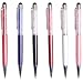 Produktbild Voguecase® 6 X Bunte Glitzern Universal Stylus 2 in 1 Stifte Eingabestift und Kugelschreiber-Funktion für allen kapazitiven Touchscreen-Geräte, einschließlich Acer Liquid E700 HTC One M9 Samsung Galaxy S6 S6 Edge Wiko Jimmy Wiko Ridge 4G LG Nexus 5 Nexus 4 Lumia 532 520 1520 720 920 625 Sony Xperia Z1 Xperia Z Xperia E4 Z4 Apple iPhone 2G 3G 3GS iPhone 4 iPhone 4S iPhone 5 5S 5C iPhone 6 6 Plus iPad 2 3 4 iPad air iPad mini Samsung Galaxy S4 S3 S2 Note 2 Note 3 galaxy Fame galaxy S Duos S4 Mini S3 Mini i8190 i9190 i9500 i9300 Tab 2 P5100 P5110 Samsung Galaxy Core Prime SM-G360 SM-G360F Samsung Galaxy Tab P7500 P7510 Galaxy Tab P7501 P7511 Galaxy Tab P7100 P7300 P7310 P1000 P1010 P3100 P3110 Asus Transformer Book T100TA Lenovo A2107A A2109A Asus Transformer Eee Pad TF300 Acer Iconia B1 A510 A511 A700 HTC ONE M7 HTC One Mini HTC one Max Amazon Kindle Fire HDX Xperia SP LG Optimus L3 L5 L7 L9 L7 II L5 II E460 L3 II LG G2 Asus MeMO Pad 10 ME102A HP Slate 7 Acer Iconia A3-A10 Samsung Galaxy Note 10.1 2014 LG G Pad 8.3 Asus Fonepad 7 ME372CG Lenovo IdeaPad Yoga Tablet Acer Iconia B1-A71