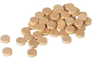 Ameisenkeks® Bingosteine aus Buchenholz – 50 Stück, Ø 1,8 cm – Spielmarken für Bingo, Lernspiele & Basteln – Made in Germany