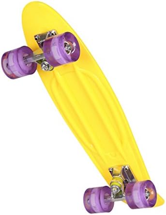 Vainsong Mini Complete Skateboard 22 Inch Flashing Wheels Skateboard