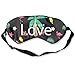 Produktbild 100% Pure Silk Eye Mask Sleeping Mask Eye Cover (Flamingo Love Summer, Black)