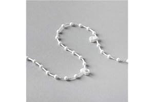 EveryHome 12 Meter 100 clips Vertical Blind Bottom Chain for 5 Inch / 127mm Slats