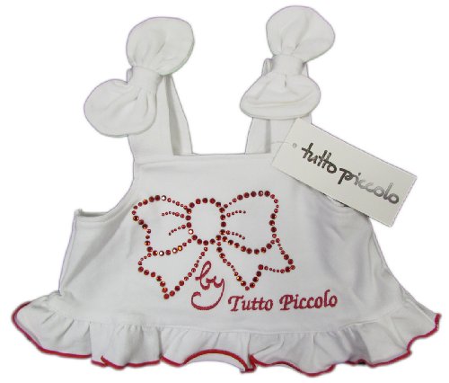 TUTTO PICCOLO "Beautiful Christmas" baby girls top with rhinestone (white/red)