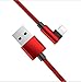 Produktbild USB Ladekabel,Blitz zu USB-Kabel,Blitzkabel Geflochten,Roreikes Lightning Cable/Fast Charging Data Cable Cable 90 Grad Ladekabel Nylon Geflochten Schnellladekabel Datentransfer Braided Elbow Charge Cable für Ellbogen Typ Sync Cord Angelschnur für Samsung,Huawei,HTC,Nokia Universal Android Telefon