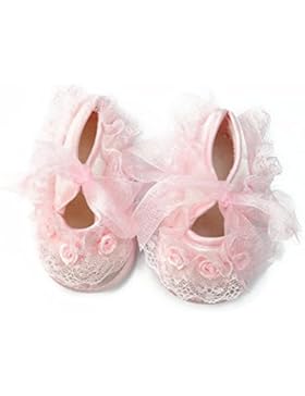 Baby-Schuhe mit Schleife, 0 - 3 Monate, Rosa