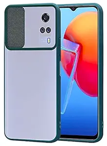 A3sprime Back Cover for Vivo Y51A |Shockproof Slide Camera Lens Protection Back Cover| Colour - Green