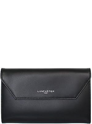 Lancaster portefeuille cuir de vachette constance 19 cm noir femme