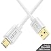 Tukzer Micro USB Cable Gold Plated - High Speed, Quick Charge 2.4 Amp & Data Sync (1.2M/ 4Ft- White) RS.259.00