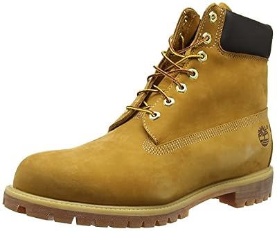 Timberland 6 Premium, Bottes Classiques homme - Jaune (Wheat Nubuck) - 46 EU (Wide)