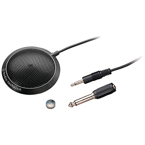 Audio-Technica ATR-4697 ATR Series Omnidirectional Condenser Boundary Microphone - Black