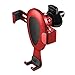 Produktbild Autotelefonhalterung Belüftung Gravity Linkage Phone Holder Frei einstellbar Leder Auto-Wiege Für iPhone X / 10 / XS 8 7/7 Plus 6/6 s Plus 5S LG Sony HTC Huawei P20 und andere,Red