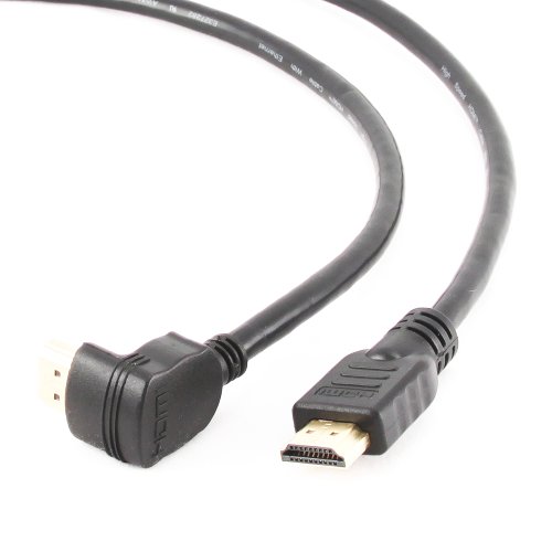 Gembird HDMI-Kabel (1,8 m, HDMI 1.4, vergoldet, rechtwinkliger Stecker auf geraden Stecker)