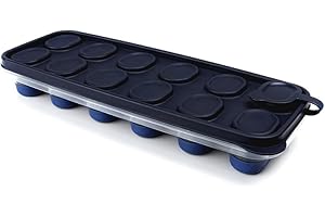 BOAA Fresh Silikonowa forma do kostek lodu (niebieska, 1 sztuka)