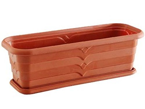 HEGA Jardinera Plastico Niagara 38cm con Plato