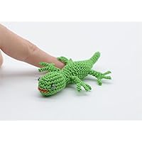 Eidechse Spielzeug, kleine Gecko, Häkeln Eidechse, Ostern Geschenk, Amigurumi Wald, grüne Gecko, gefüllte Tier Puppe, Geschenk für Jugendliche und Erwachsene