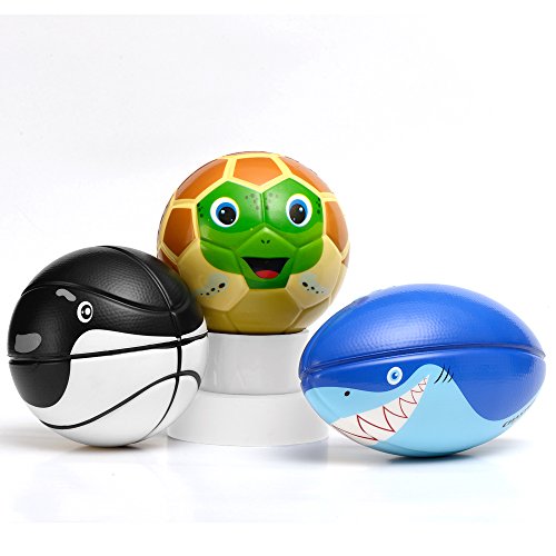 Chastep set of 3 Foam sports ball with Basketball ,Soccer, American Football Softball Toy Birthday Gifts for Kids reviews Chastep set of 3 Foam sports ball with Basketball ,Soccer, American Football Softball Toy Birthday Gifts for Kids