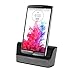 Produktbild (TM) 2 in1 Desktop Cradle USB Sync Daten Dual Ständer Ladegerät Dock Ladegerät mit Ladekabel für LG G3
