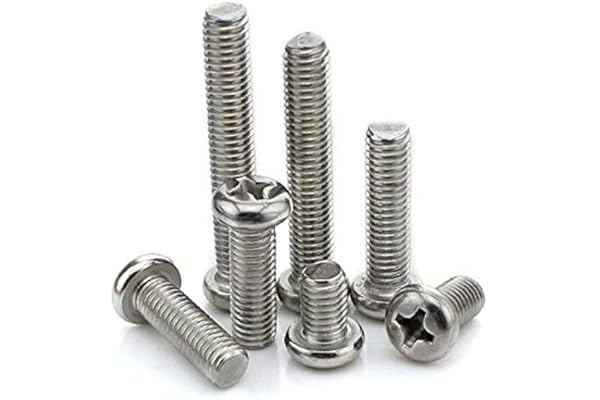 M0.8 M1 M1.2 M1.4 M1.6 M1.7 Rostfritt stål Pan Head Phillips Screw Micro Machine Screws SS304(M1.2X4 500PCS)