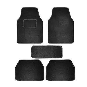 Starlight Twinkle Baleno Universal Passenger Car Floor Mat (Set of 5, Black)