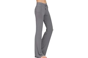 TownCat Pantalon Décontracté Droit pour Femme avec Cordon De Serrage pour Le Yoga Et La Course à Pied