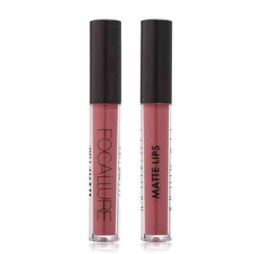 Ularmo 15 Farbe Lippenstift Kosmetik Matt Lipgloss – Farbe #12 - 4