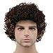 Price comparison product image Karlery Men Women Short Bob Curly Black Brown Gold Rocker Wig California Halloween Cosplay Wig Anime Costume Party Wig