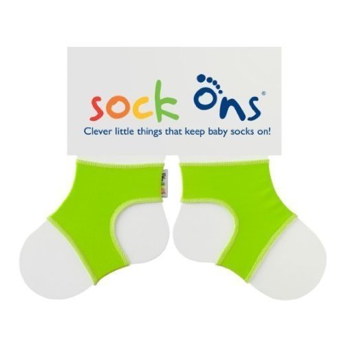 Sock Ons in 0-6 months - LIME GREEN