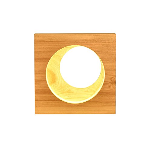 Preisvergleich Produktbild Tischlampe Massivholz Kleine Mond Tischlampe Nordeuropa Einfache Schlafzimmer Nachttischlampe