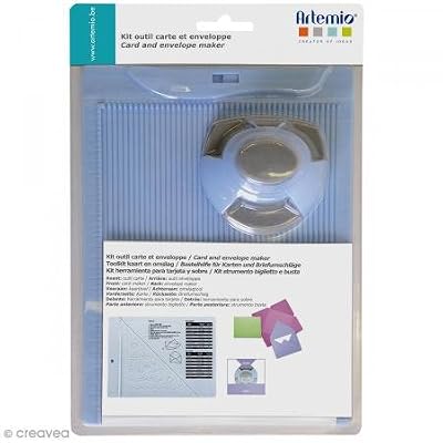 Artemio Kit de Création Enveloppe et Carte avec Perforatrice, Plastique, Multicolore, 17,5 x 5 x 26 cm