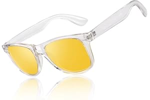 LINVO Polarised Sunglasses for Men Women UV400 Protection Shades 80's Retro Style Driving Cycling Sports Fishing Travel Sun glasses