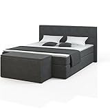 Designer Boxspringbett 180x200 Doppelbett Polsterbett Bett...