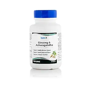 Healthvit Ginseng with Ashwagandha - 60 Capsules