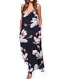 ❤️ Freizeit Stil: die Floral Blumenkleider für Damen sind lockerer Pattern. Die coole und schicke Blumen Stroffdruck hat leidenschaftliche Stimmung und ist sehr perfekt und passend für Urlaubszeit im Frühling und Sommer.