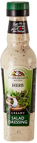 Ina Paarman | Garlic & Herb Salad Dressing | 300ml | Award Winning | Pairs with Salad, Venison, Lamb, Roasted Veg | Rich Texture | Touch of Garlic and Basil | Marinade | Creamy Herb Salad Dressing
