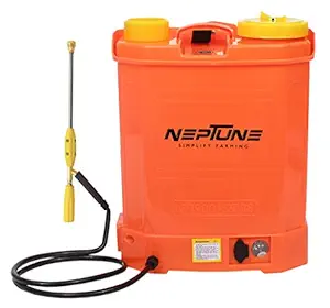 NEPTUNE SIMPLIFY FARMING Knapsack Battery Operated Double Pump Garden Sprayer BS-13-Plus (16L)